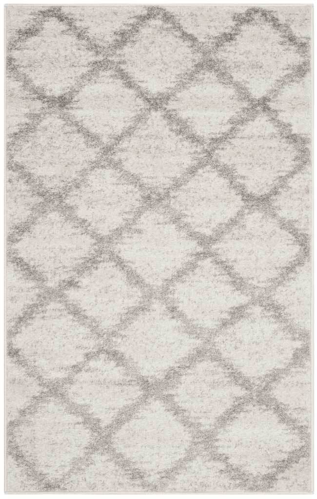 Adirondack Diamond Ivory/Silver Area Rug - Image 6