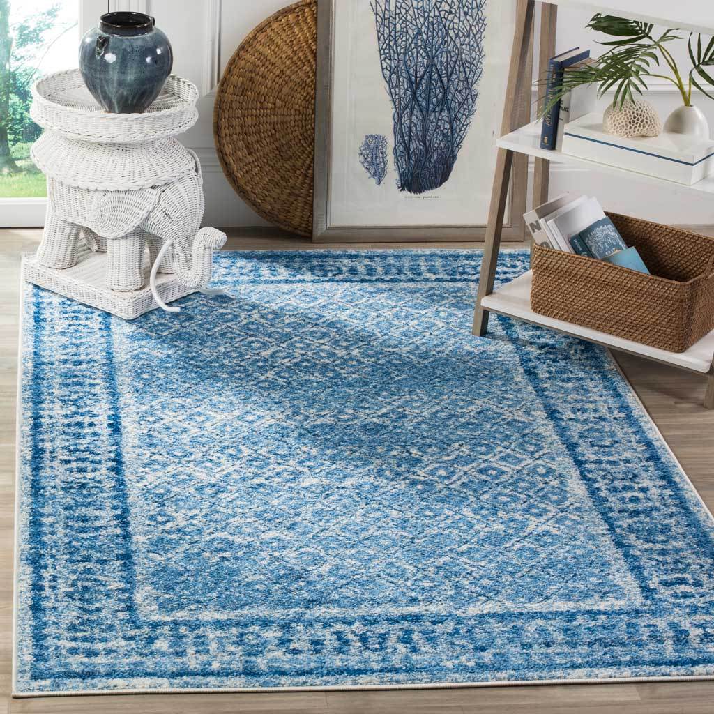 Adirondack Diamond Silver/Blue Area Rug - Image 10