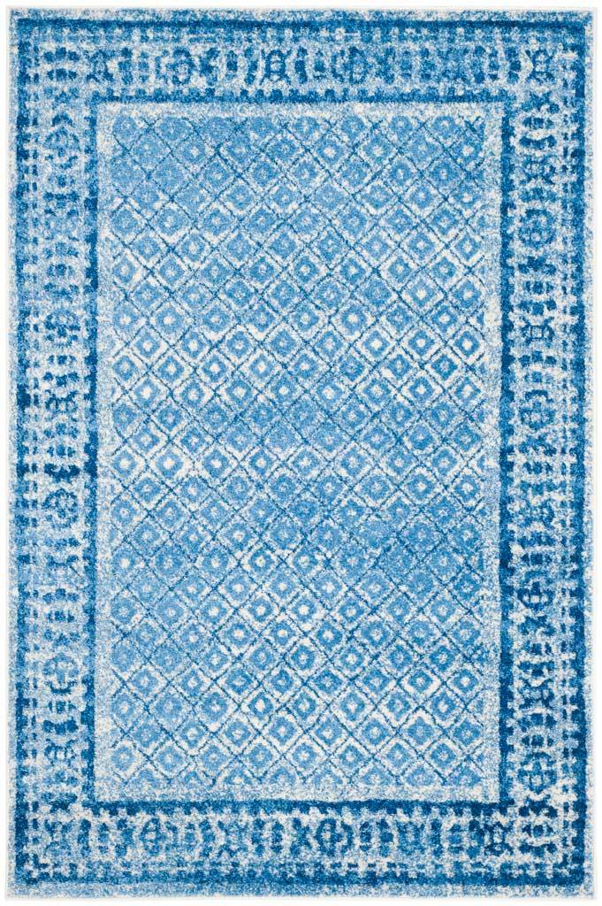 Adirondack Diamond Silver/Blue Area Rug - Image 3