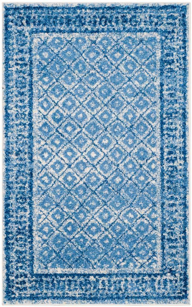 Adirondack Diamond Silver/Blue Area Rug - Image 4