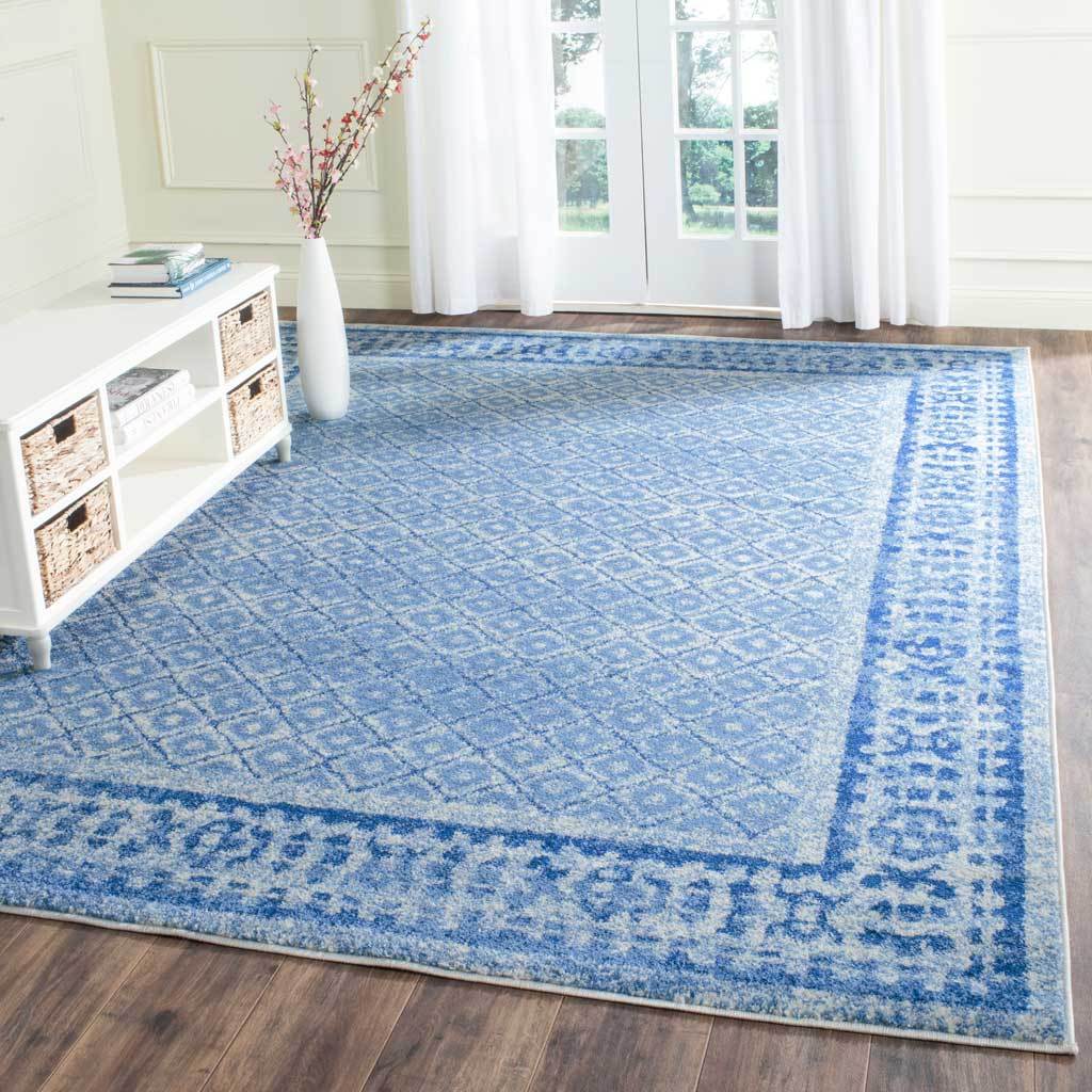 Adirondack Diamond Silver/Blue Area Rug - Image 9