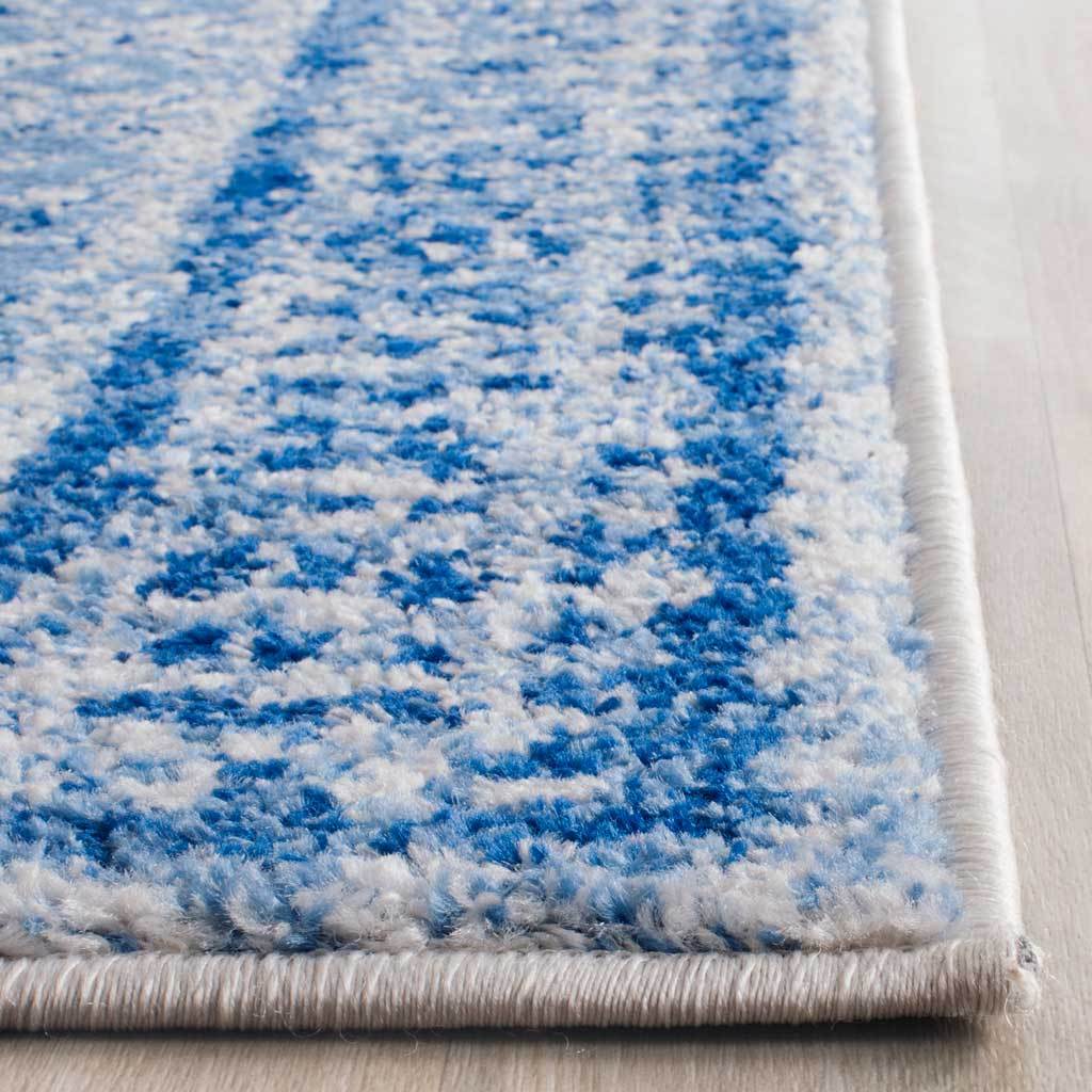 Adirondack Diamond Silver/Blue Runner Rug - Image 2