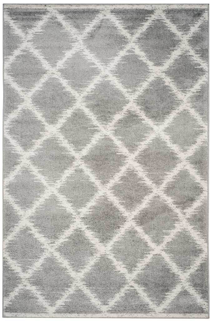 Adirondack Diamond Silver/Ivory Area Rug - Image 2