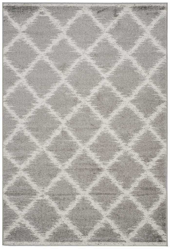 Adirondack Diamond Silver/Ivory Area Rug - Image 4