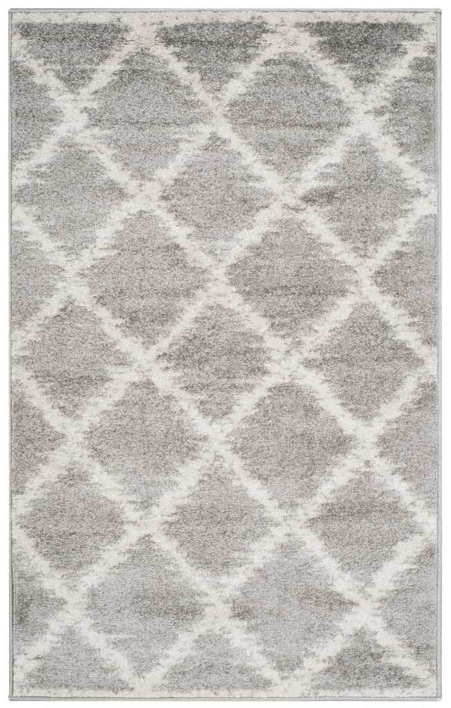 Adirondack Diamond Silver/Ivory Area Rug - Image 6