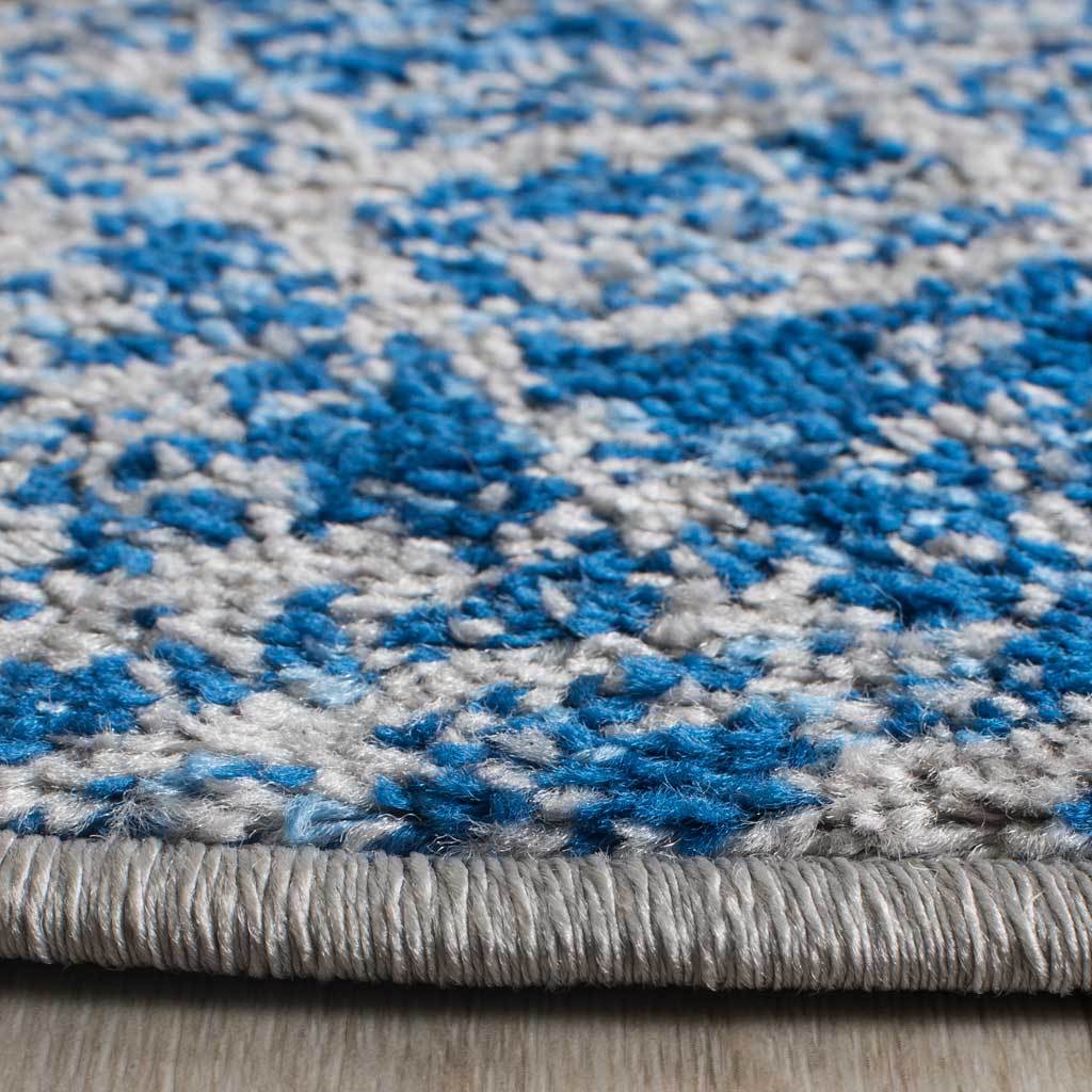 Adirondack Frequency Blue/Silver Round Rug - Image 2