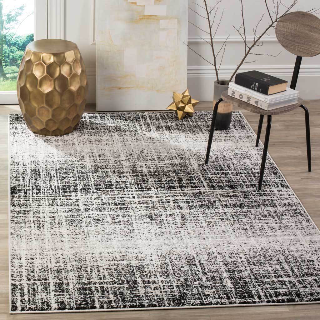 Adirondack Frequency Ivory/Black Area Rug - Image 12