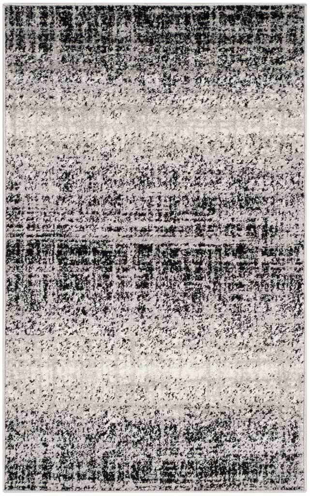 Adirondack Frequency Silver/Black Area Rug - Image 3