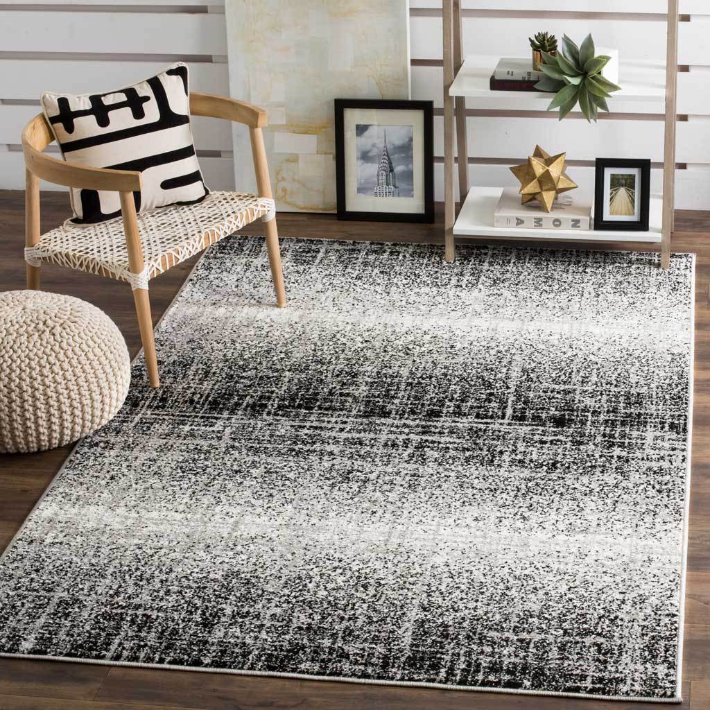 Adirondack Frequency Silver/Black Area Rug - Image 8