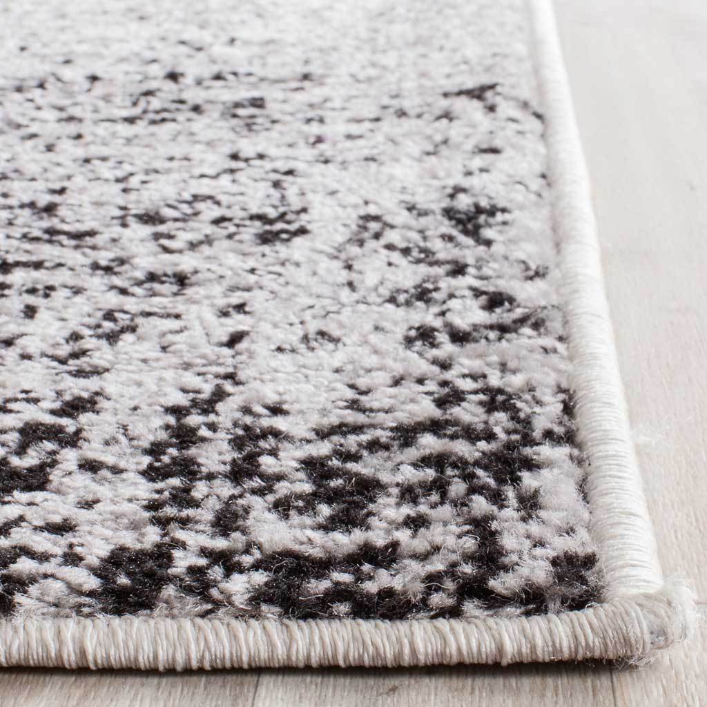 Adirondack Frequency Silver/Black Runner Rug - Image 2