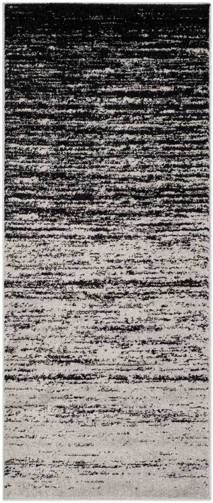 Adirondack Gradient Silver/Black Runner Rug - Image 2