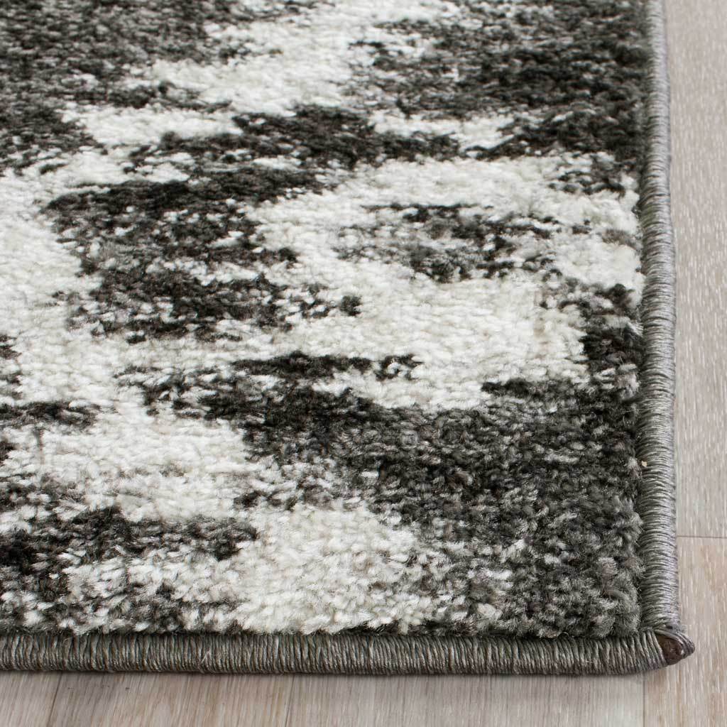 Adirondack Ikat Charcoal/Ivory Runner Rug - Image 2