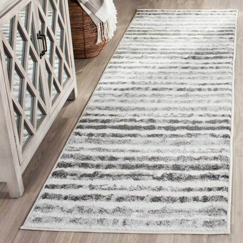 Adirondack Ivory/Charcoal Runner Rug - Image 2