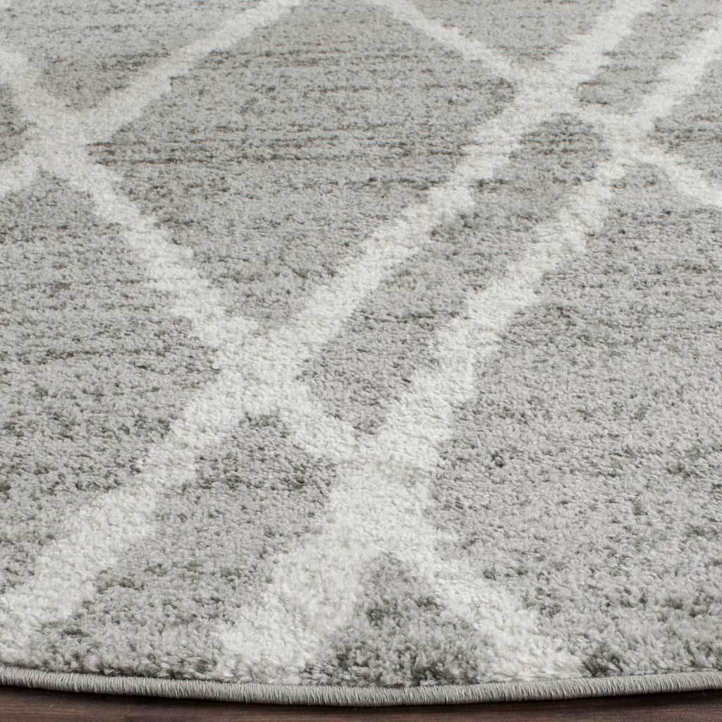 Adirondack Ivory/Silver Round Rug - Image 2