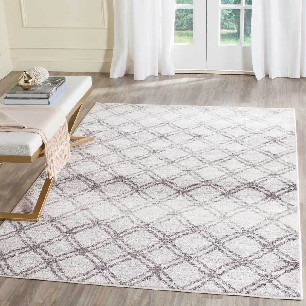 Adirondack Lattice Silver/Charcoal Area Rug - Image 10
