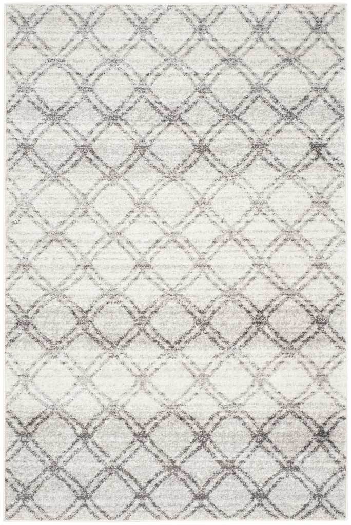 Adirondack Lattice Silver/Charcoal Area Rug - Image 5
