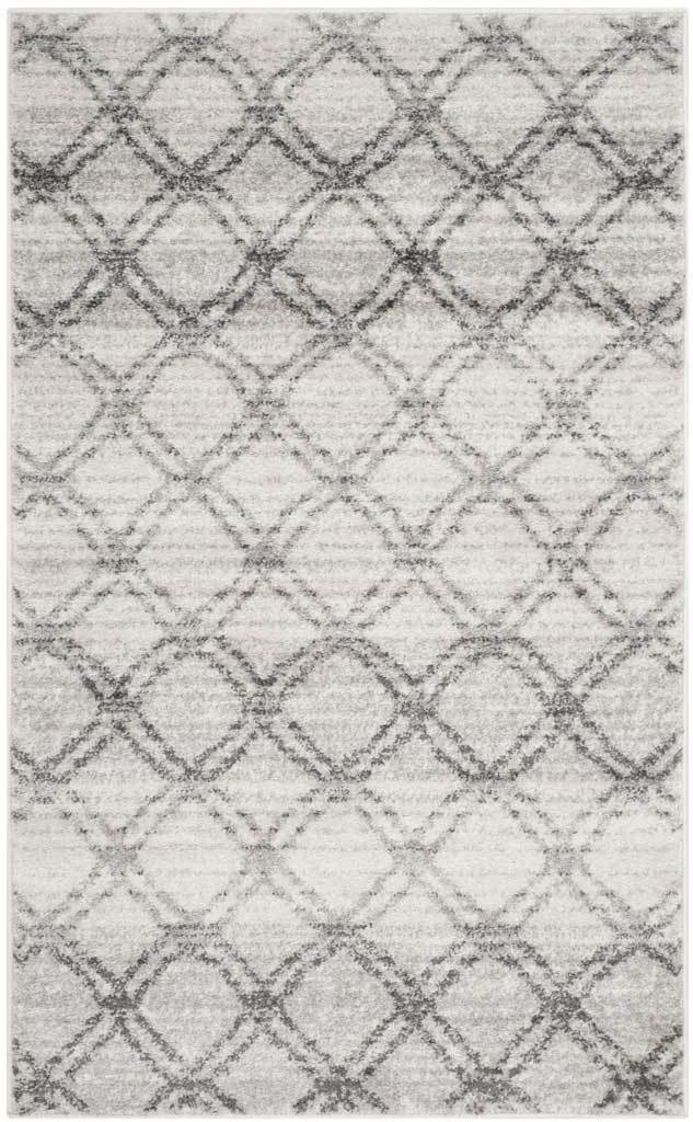 Adirondack Lattice Silver/Charcoal Area Rug - Image 6