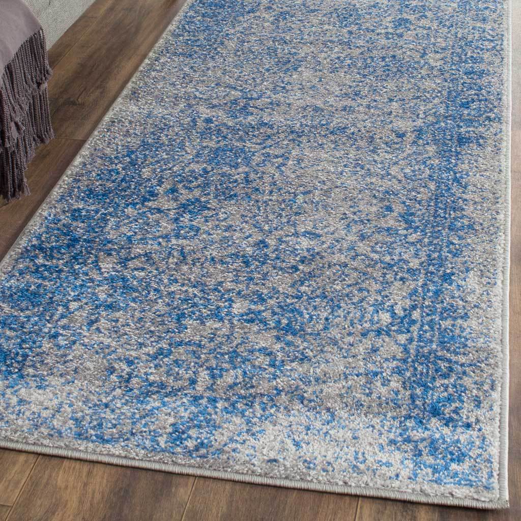 Adirondack Pastoral Gray/Blue Runner Rug - Image 2