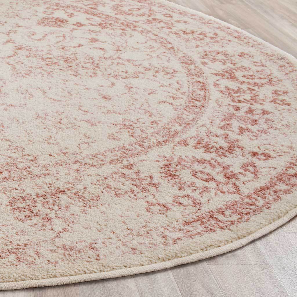 Adirondack Pastoral Ivory/Rose Round Rug - Image 2