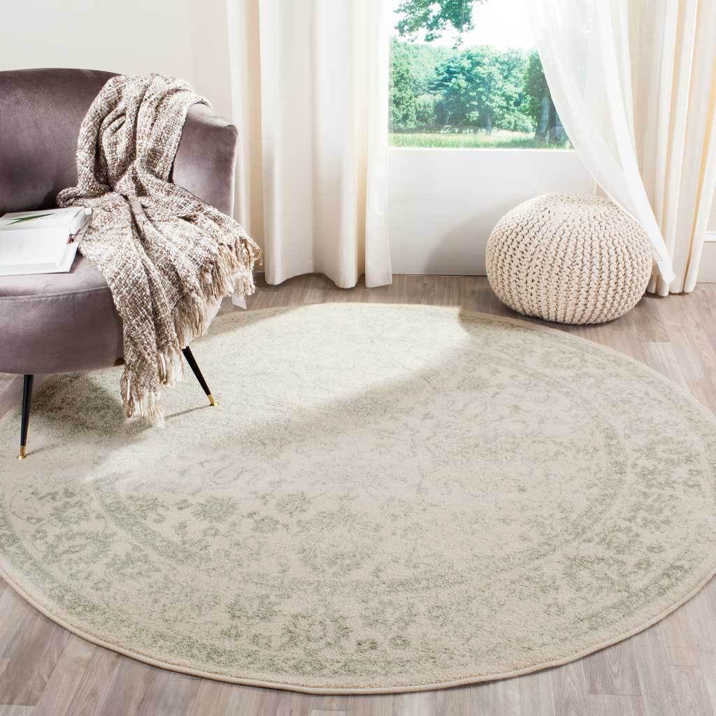 Adirondack Pastoral Ivory/Sage Round Rug - Image 3