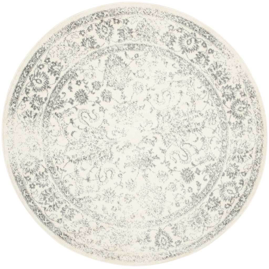 Adirondack Pastoral Ivory/Silver Round Rug - Image 2