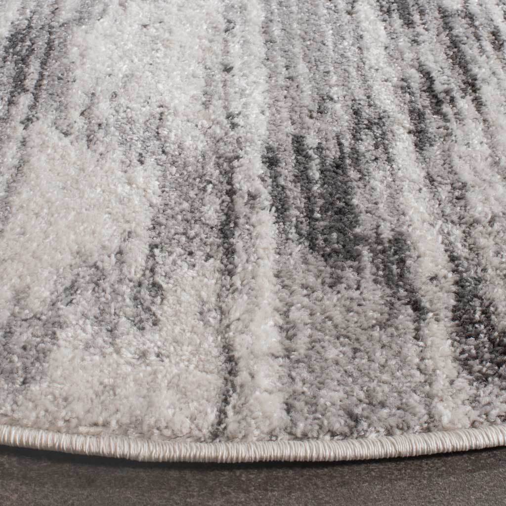 Adirondack Silver/Charcoal Round Rug - Image 2