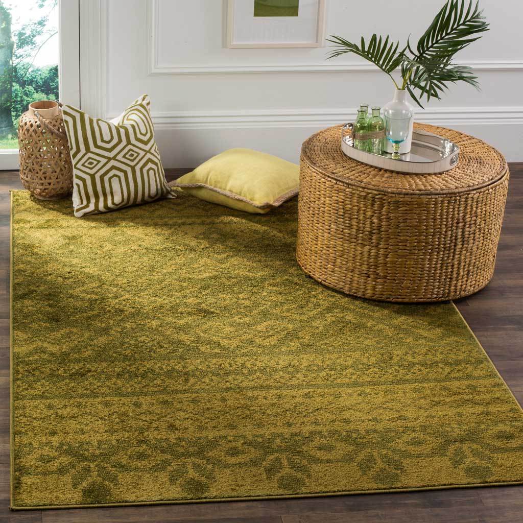 Adirondack Tribal Green/Dark Green Area Rug - Image 9