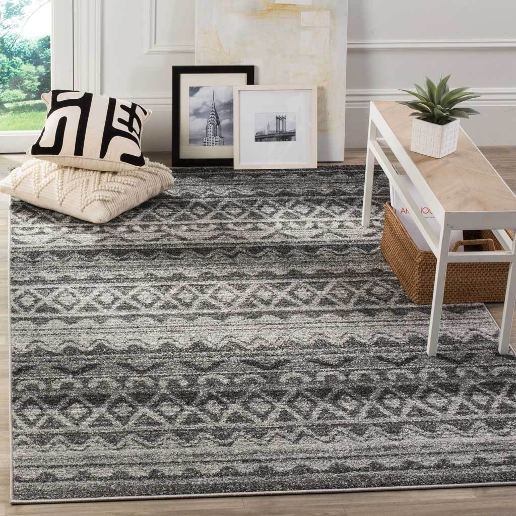Adirondack Tribal Ivory/Charcoal Area Rug - Image 12