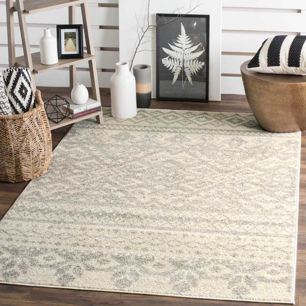 Adirondack Tribal Ivory/Silver Area Rug - Image 9