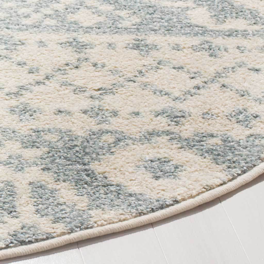 Adirondack Tribal Ivory/Slate Round Rug - Image 2
