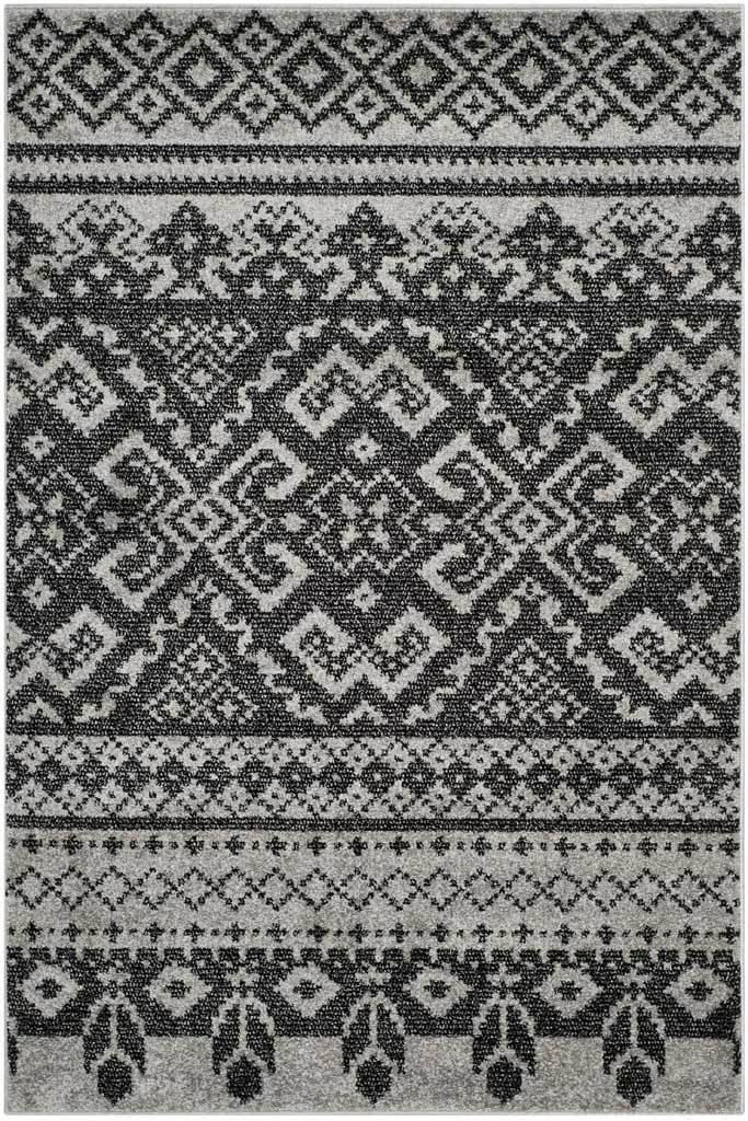Adirondack Tribal Silver/Black Area Rug - Image 3