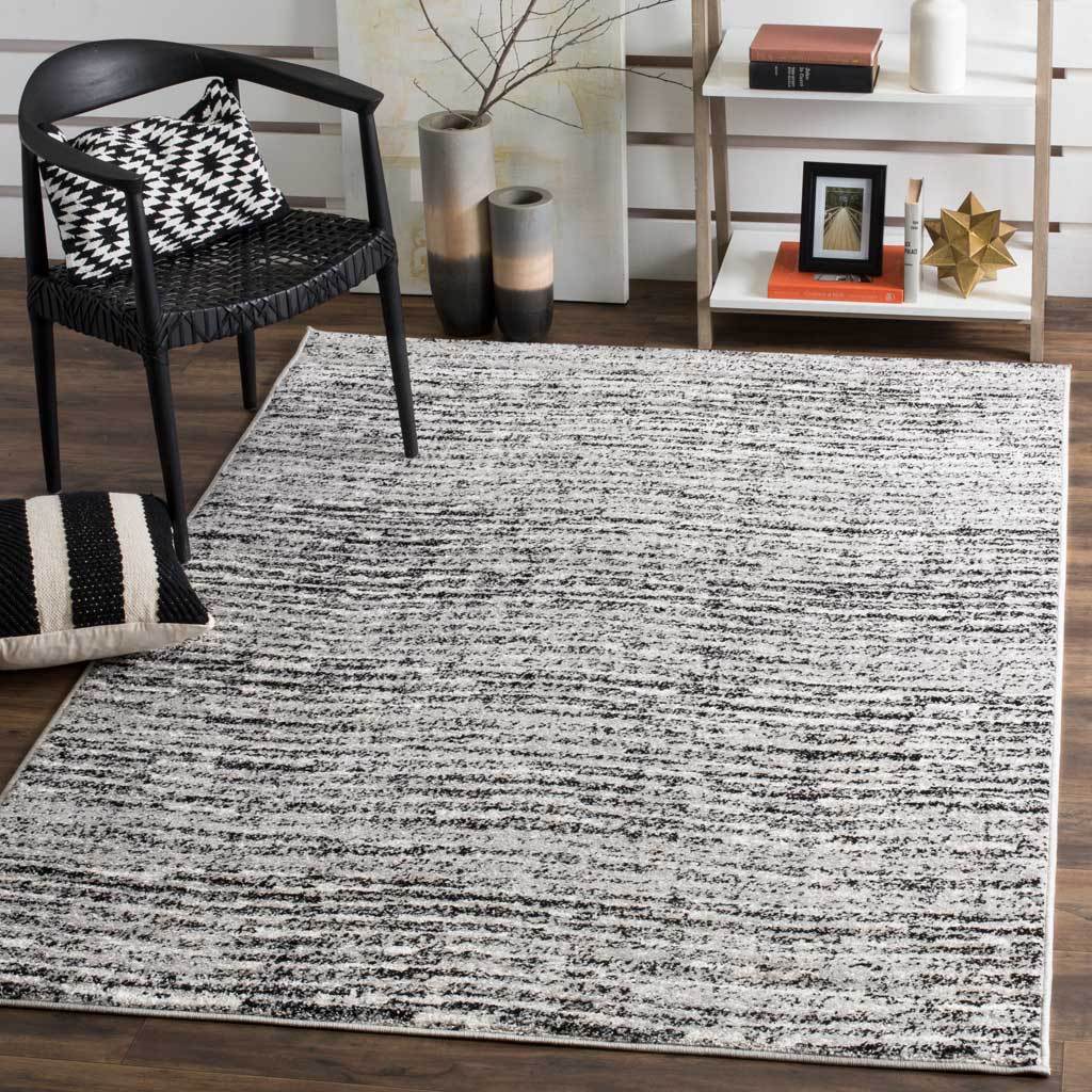 Adirondack Wave Black/Silver Area Rug - Image 9