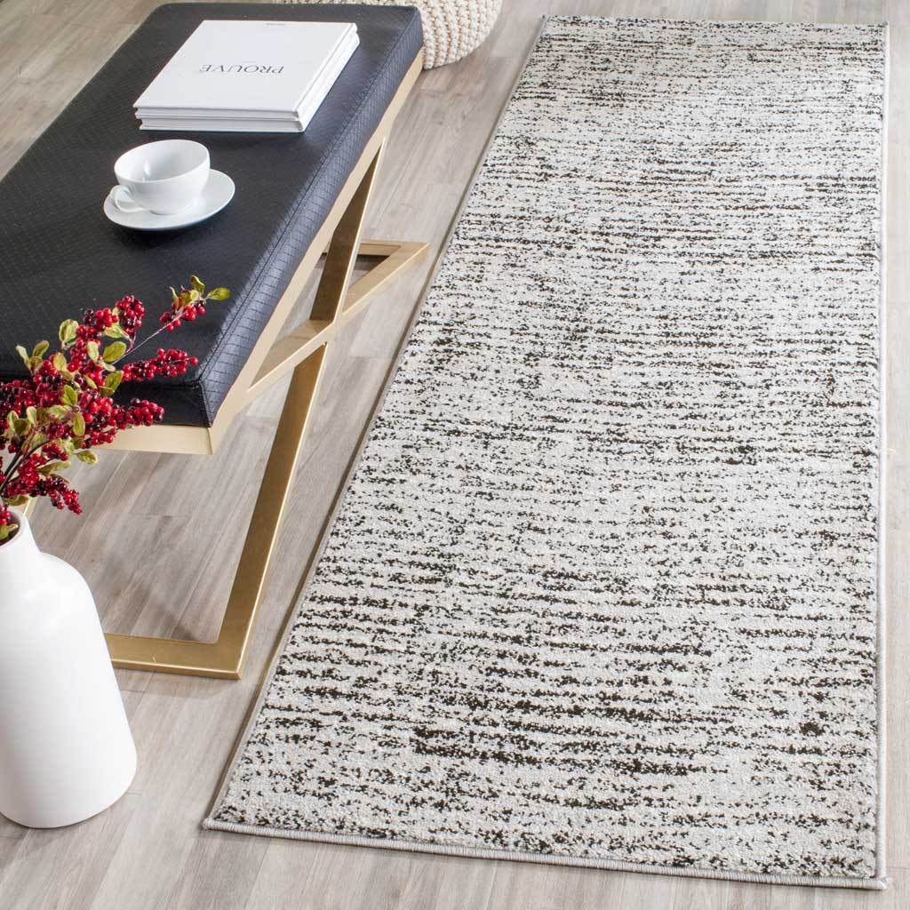 Adirondack Wave Black/Silver Runner Rug - Image 3