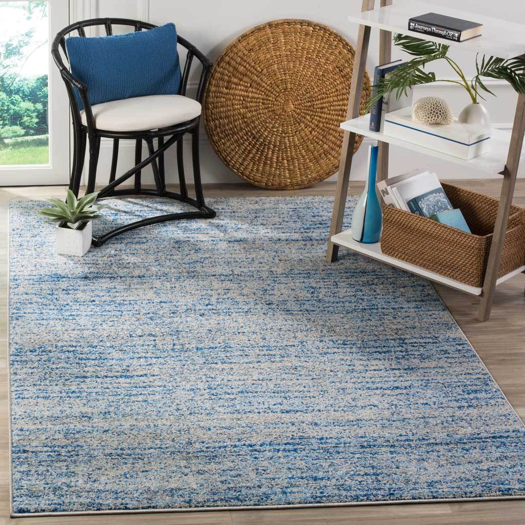 Adirondack Wave Blue/Silver Area Rug - Image 9