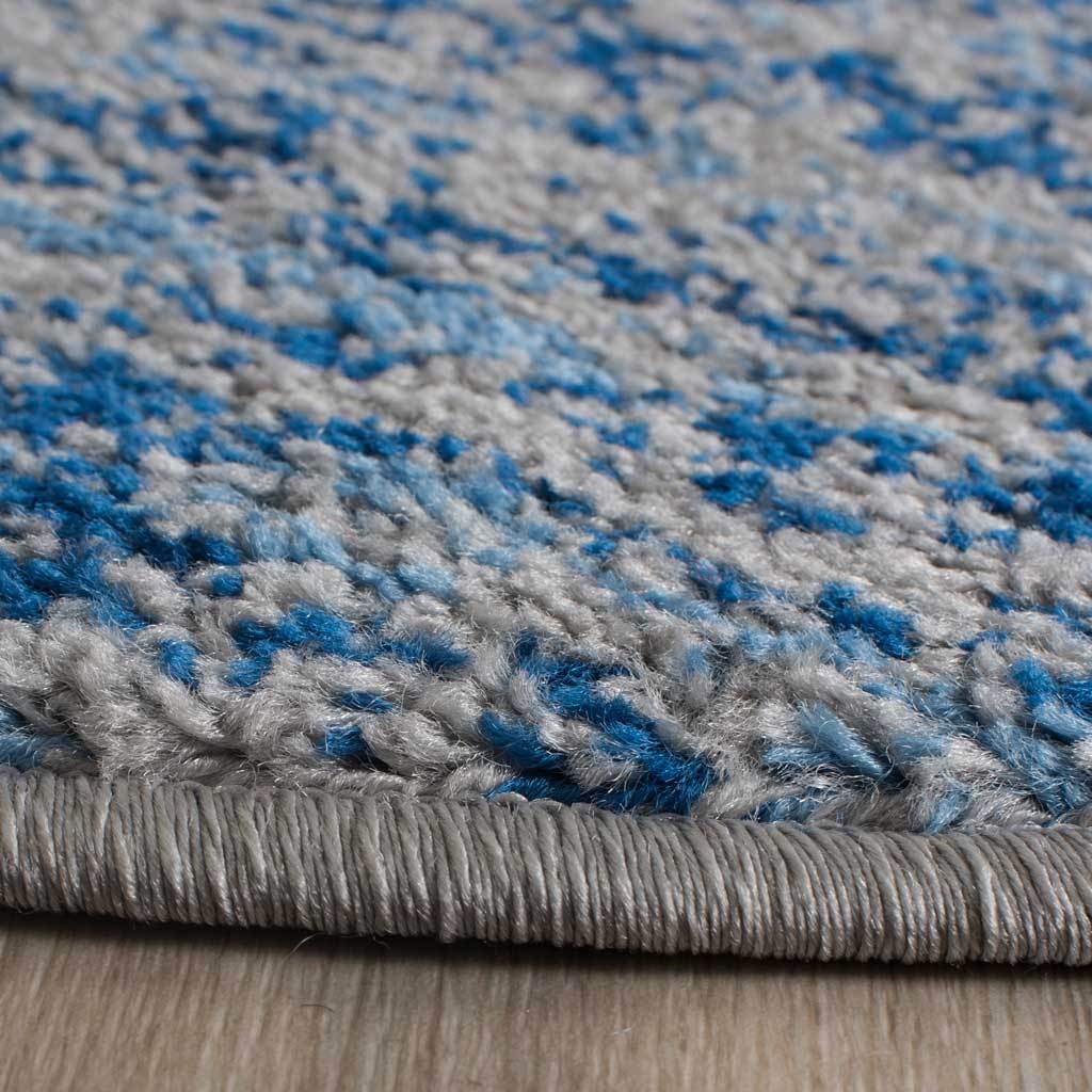 Adirondack Wave Blue/Silver Round Rug - Image 2