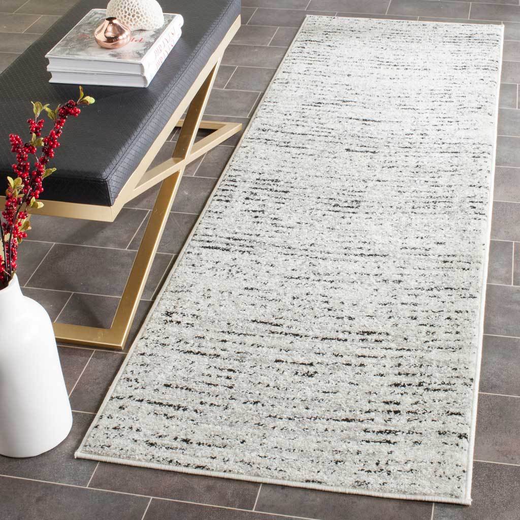 Adirondack Wave Ivory/Silver Runner Rug - Image 3
