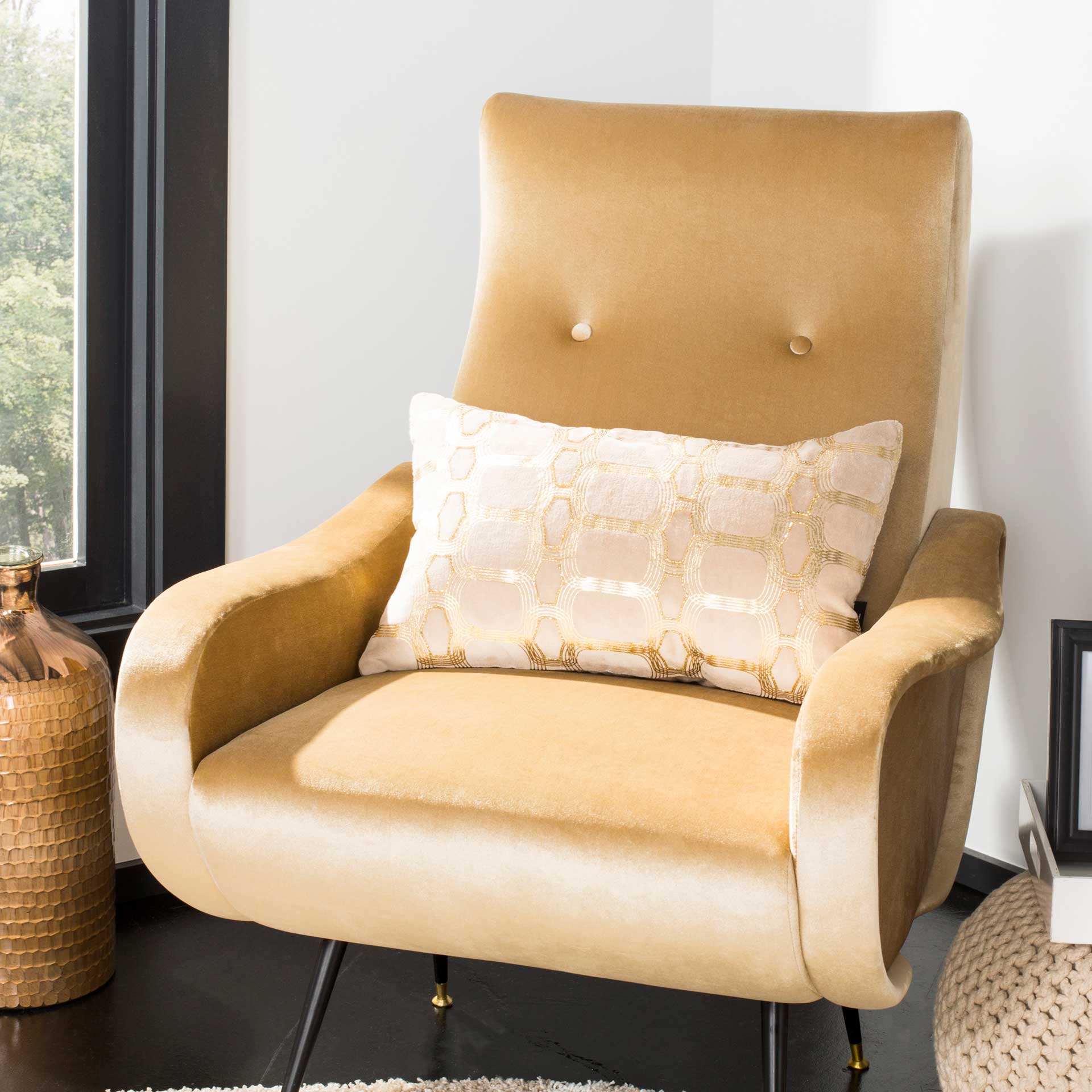 Adjacent Pillow Beige/Gold - Image 6