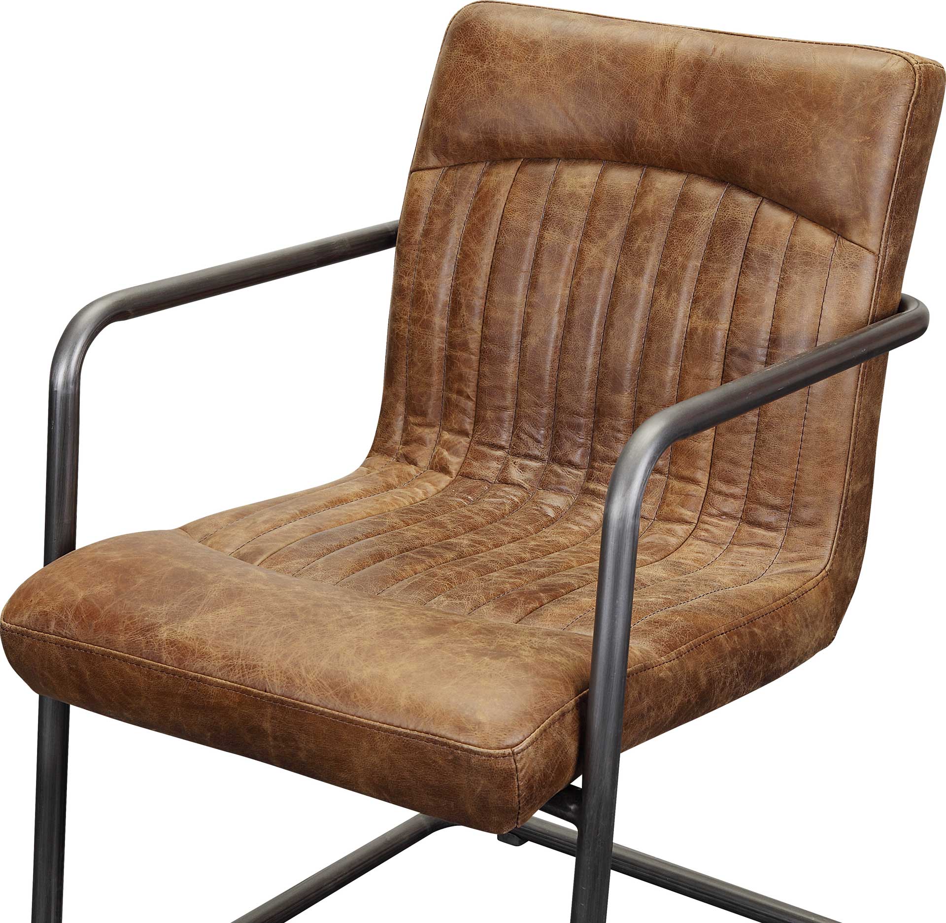 Adnan Arm Chair Light Brown (Set of 2) - Image 3