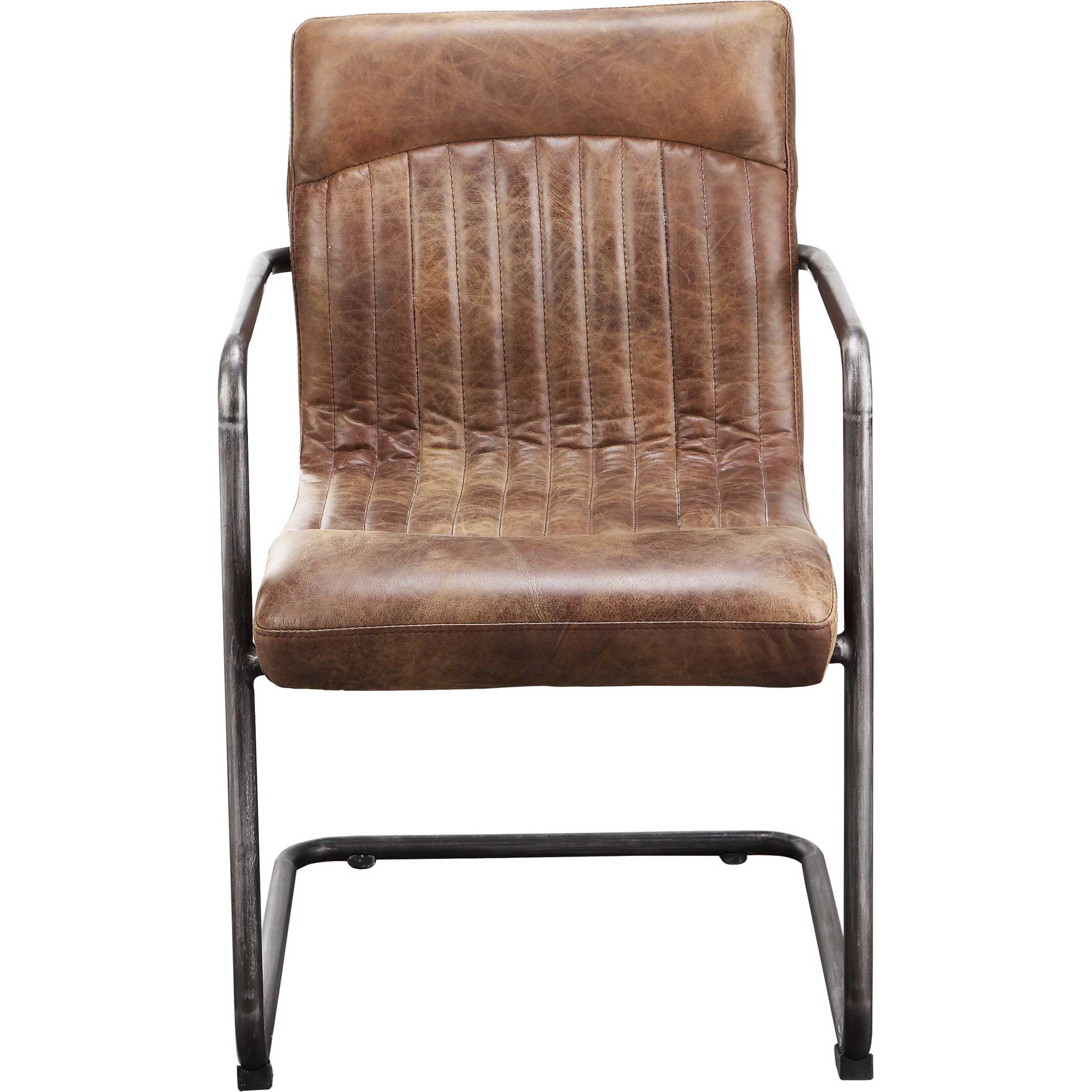 Adnan Arm Chair Light Brown (Set of 2) - Image 4