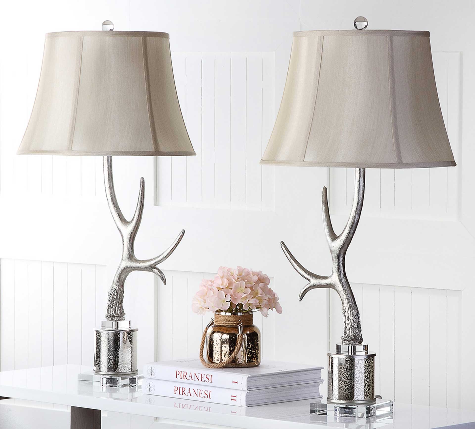 Adore Antler Table Lamp Silver (Set of 2) - Image 3