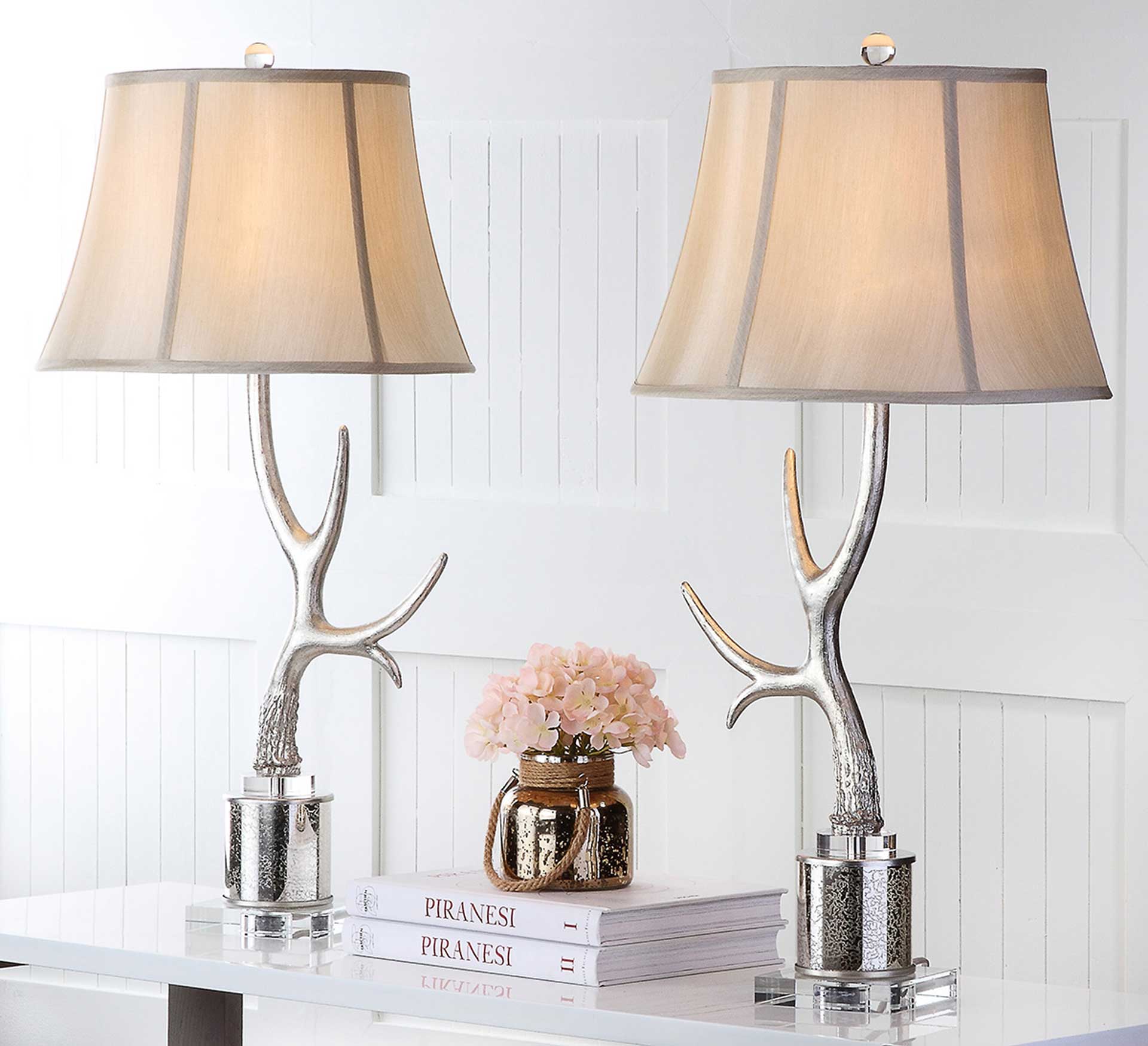 Adore Antler Table Lamp Silver (Set of 2) - Image 4