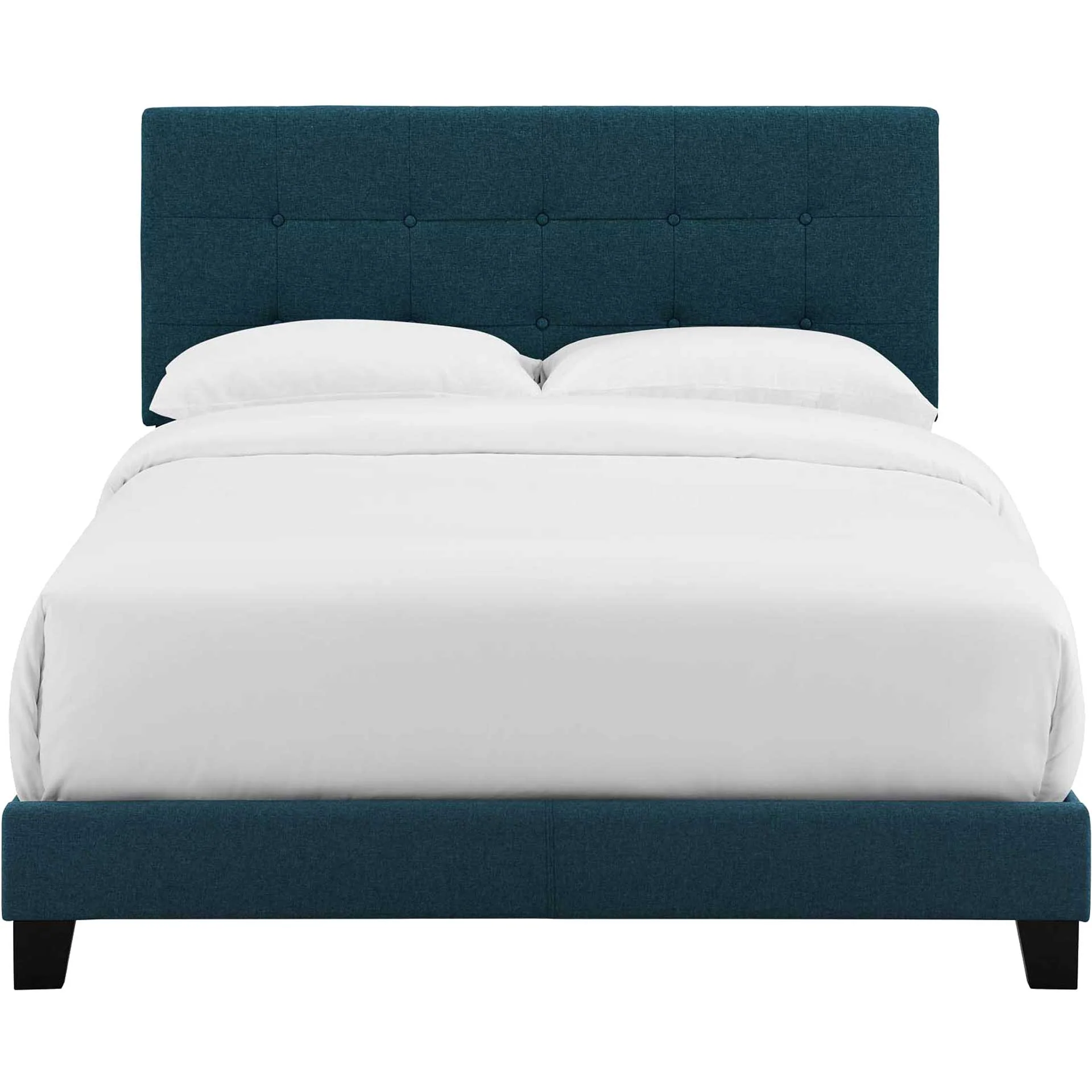 Adriane Upholstered Fabric Bed Azure - Image 2