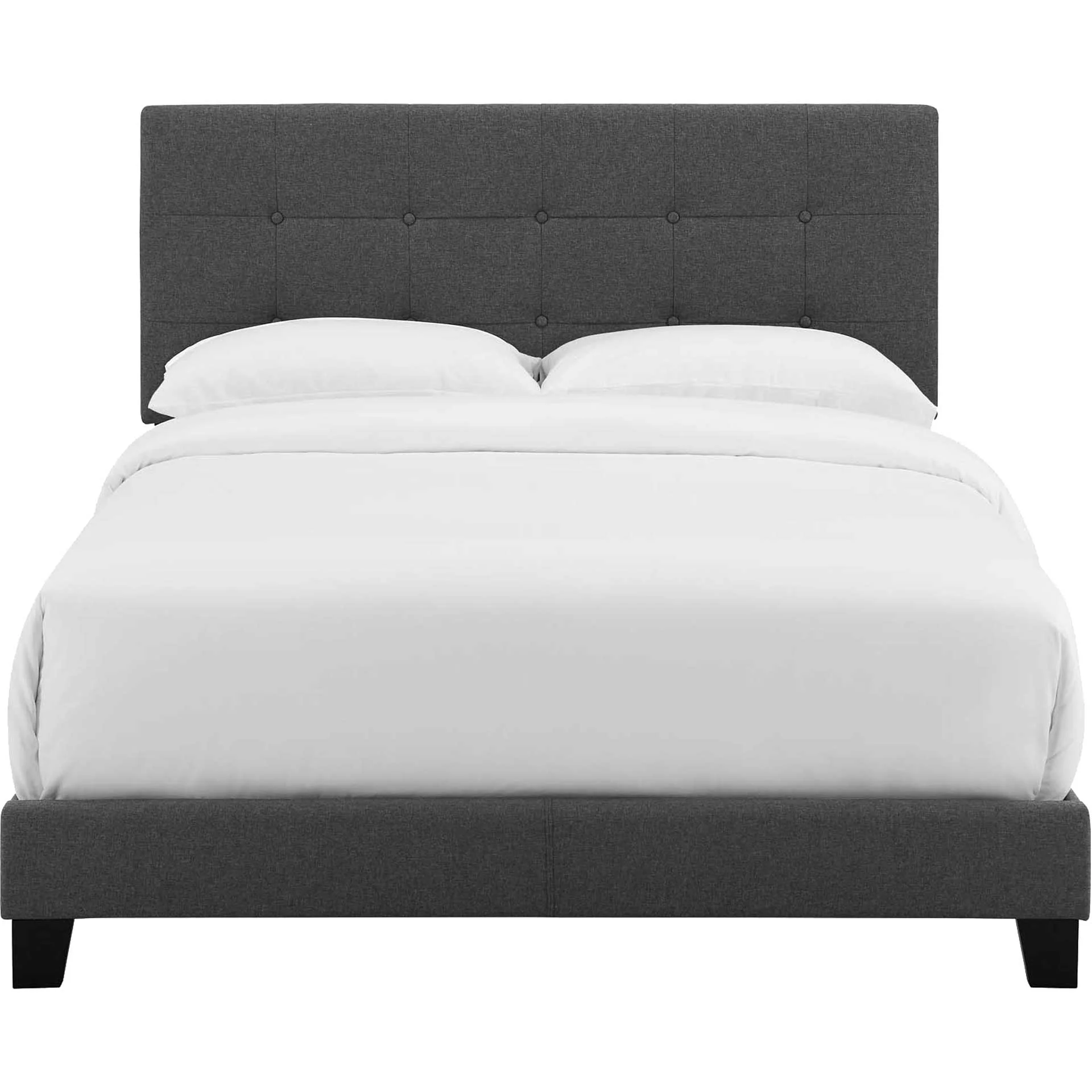 Adriane Upholstered Fabric Bed Gray - Image 2
