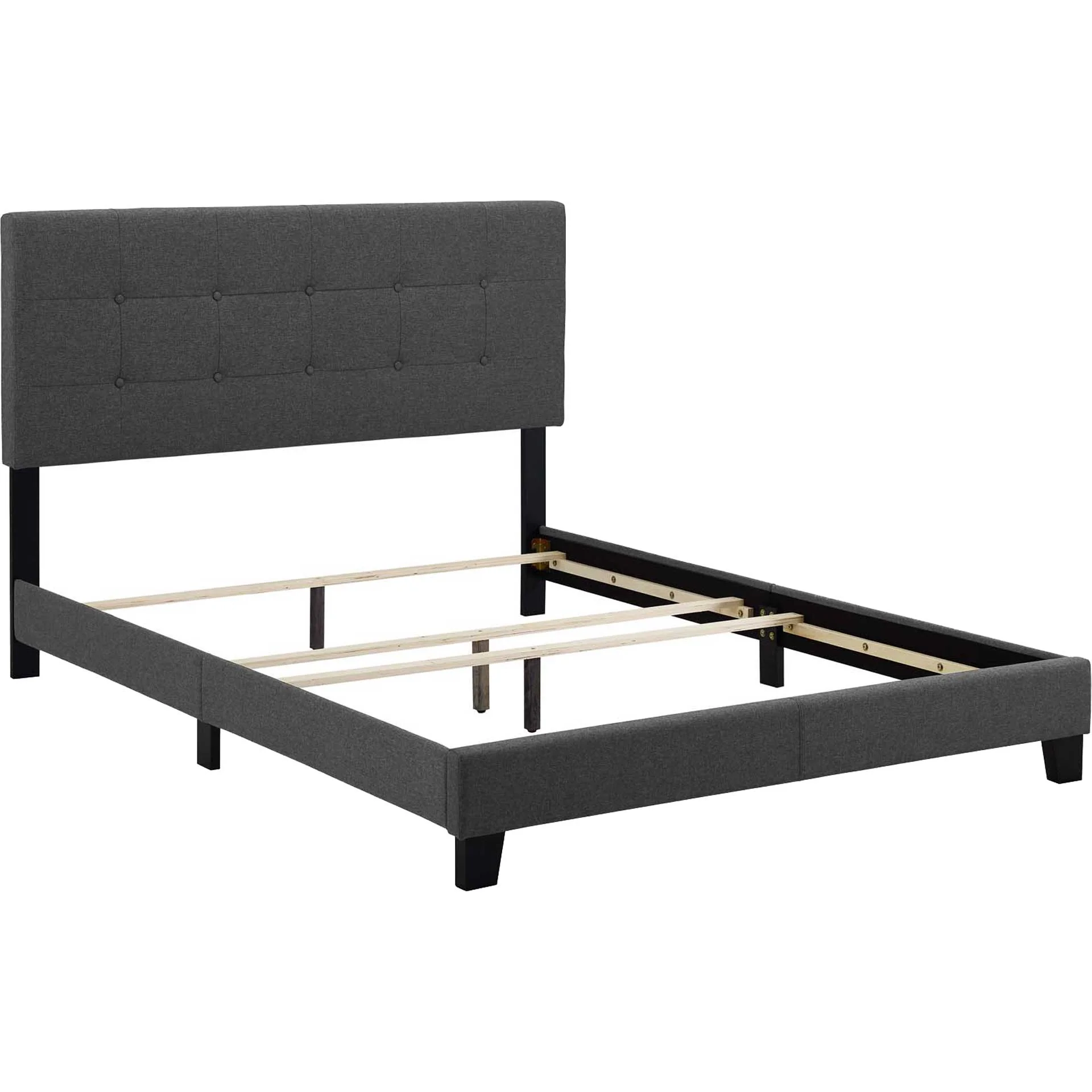 Adriane Upholstered Fabric Bed Gray - Image 4