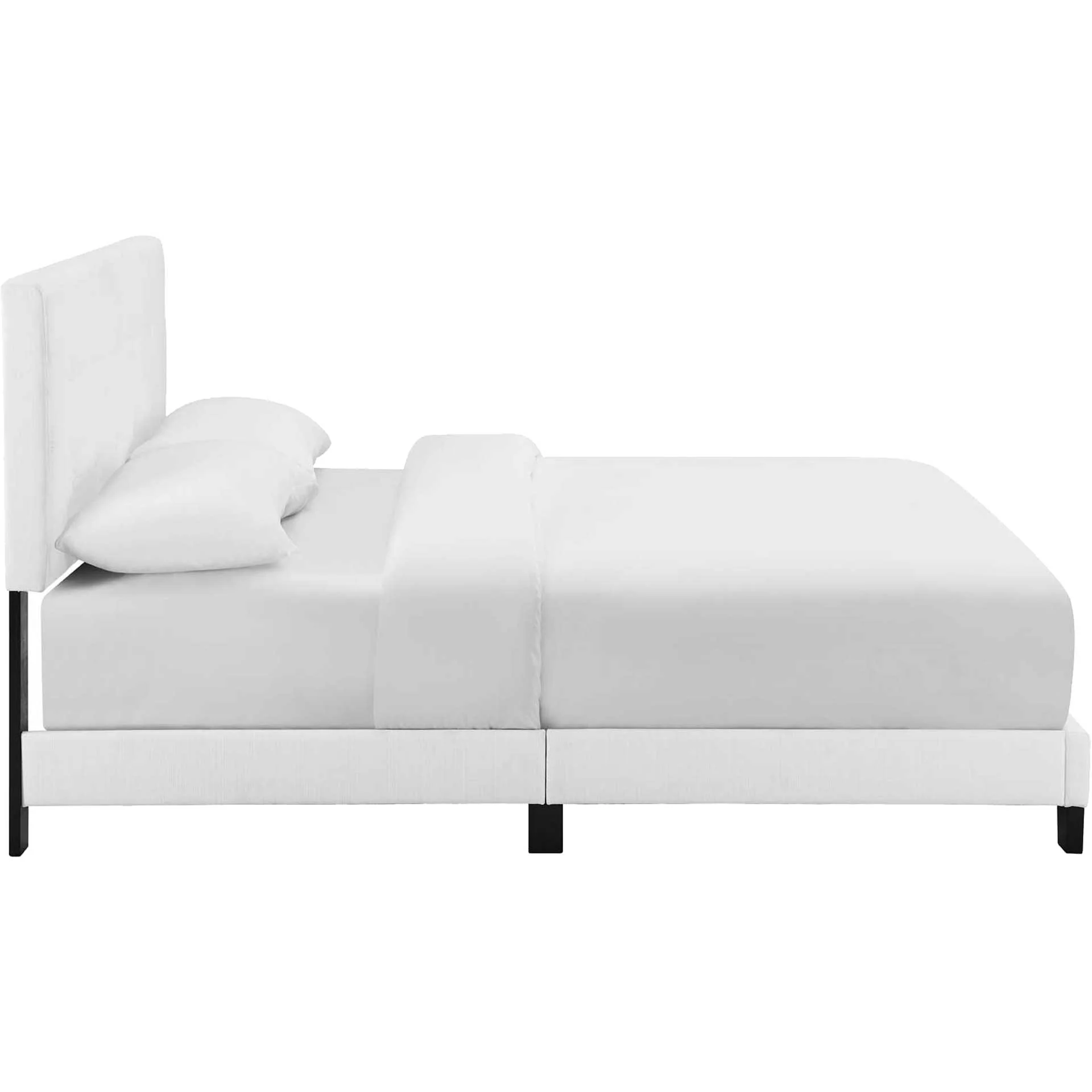 Adriane Upholstered Fabric Bed White - Image 3