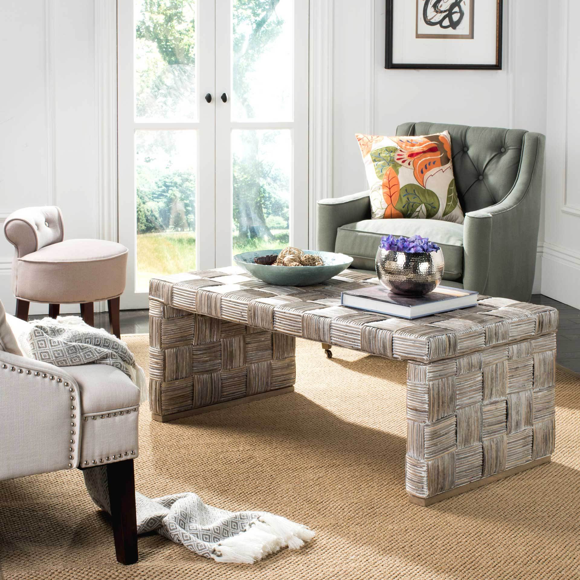 Adriel Rattan Coffee Table - Image 5