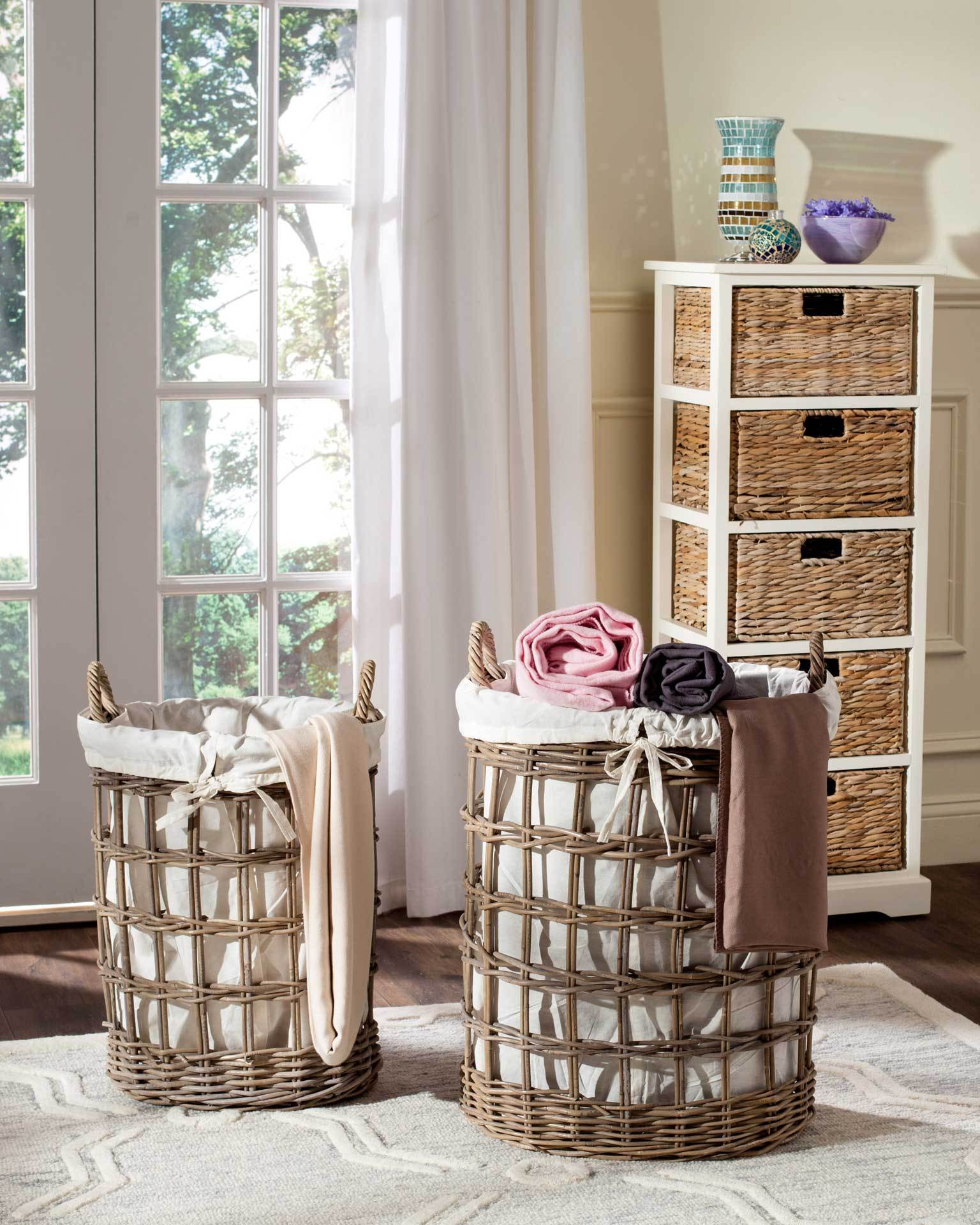 Adrien Wicker Storage Hamper - Image 4