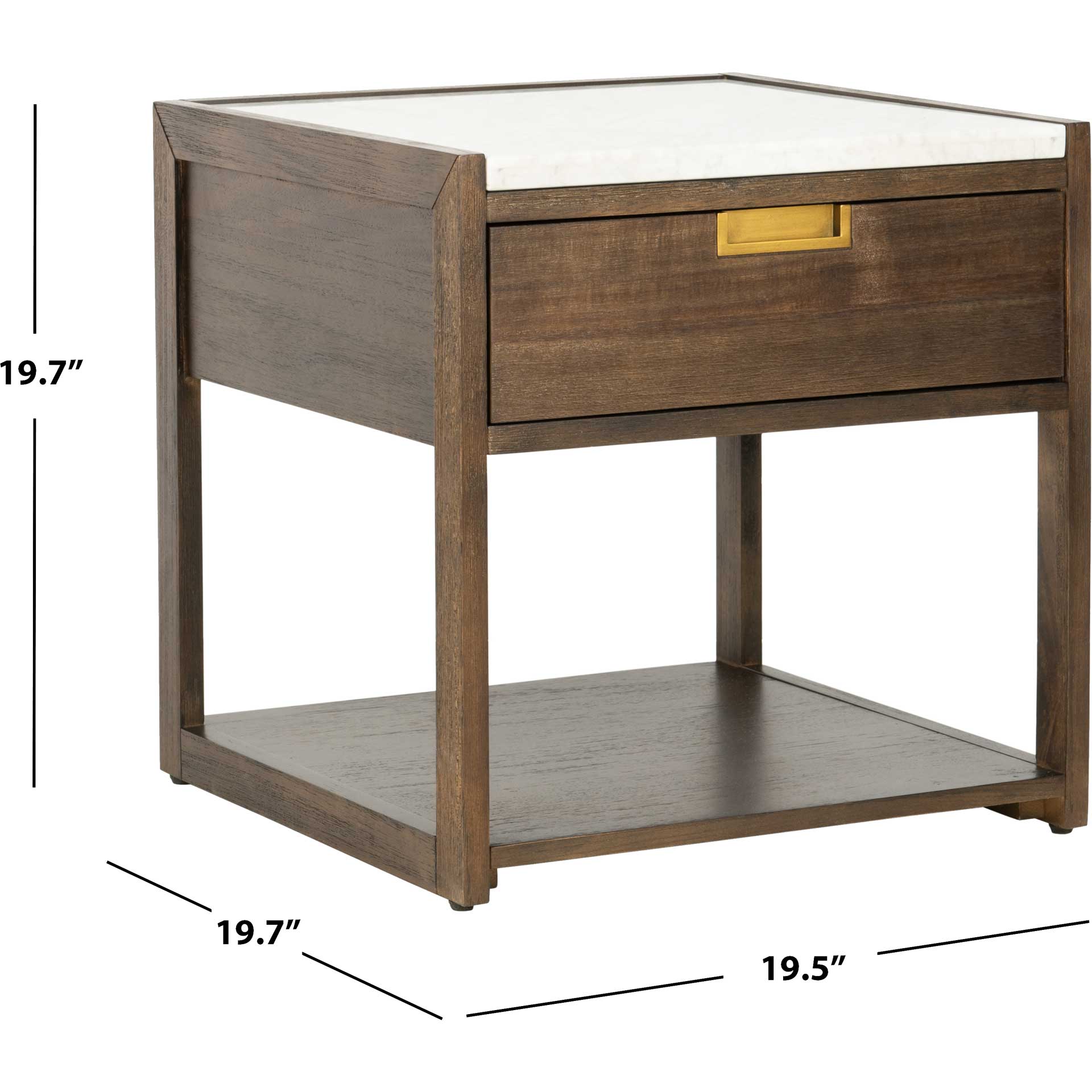 Advance 1 Drawer Nightstand Dark Chocolate - Image 6