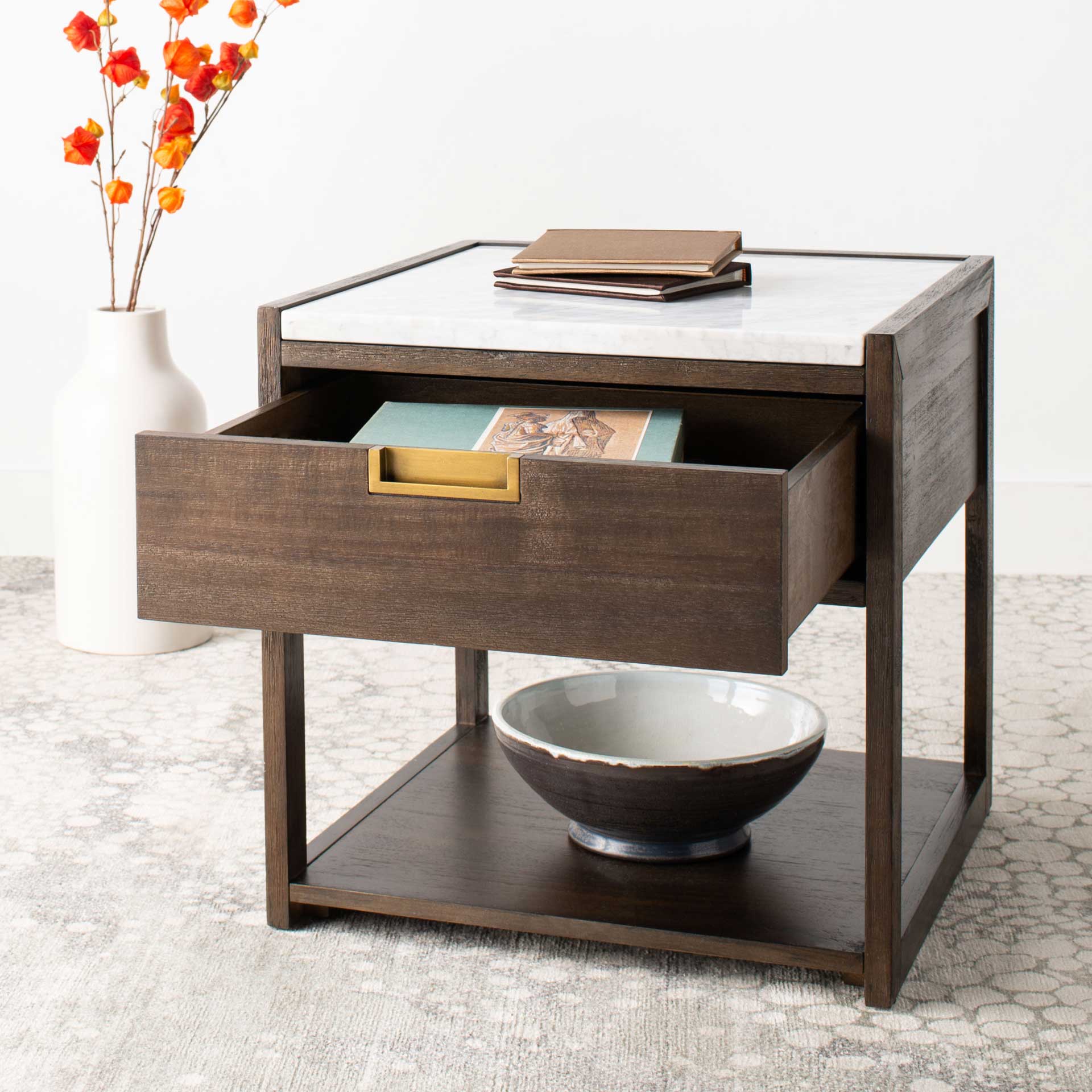 Advance 1 Drawer Nightstand Dark Chocolate - Image 8