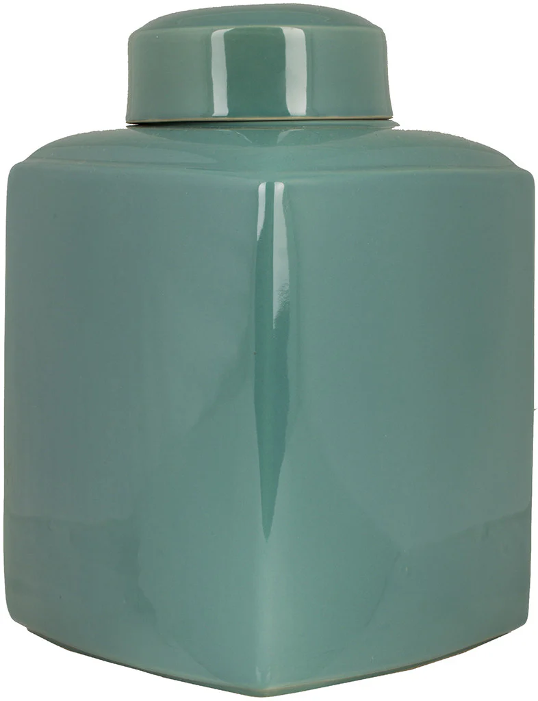 Aegean Ceramic Jar Teal - Image 2